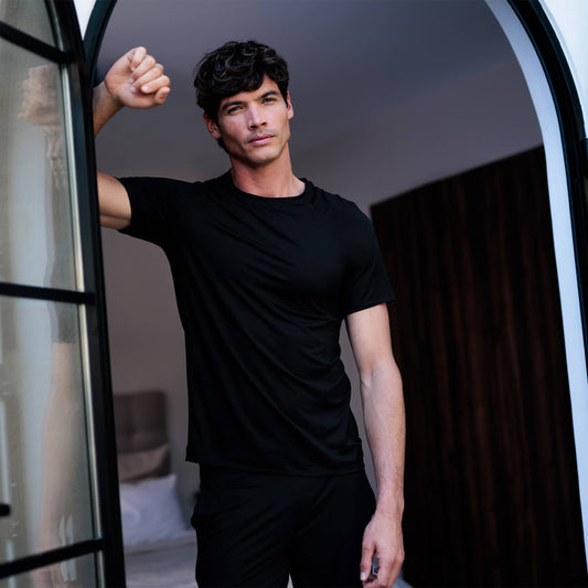 Cooling sleep t-shirt men || Black