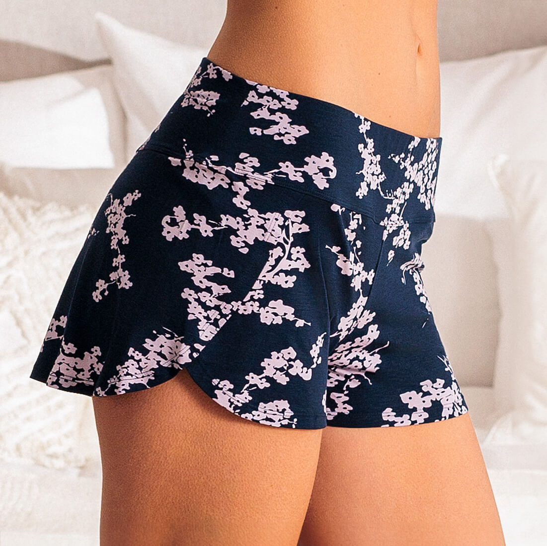 Women's cooling pajamas shorts  || Cherry blossom