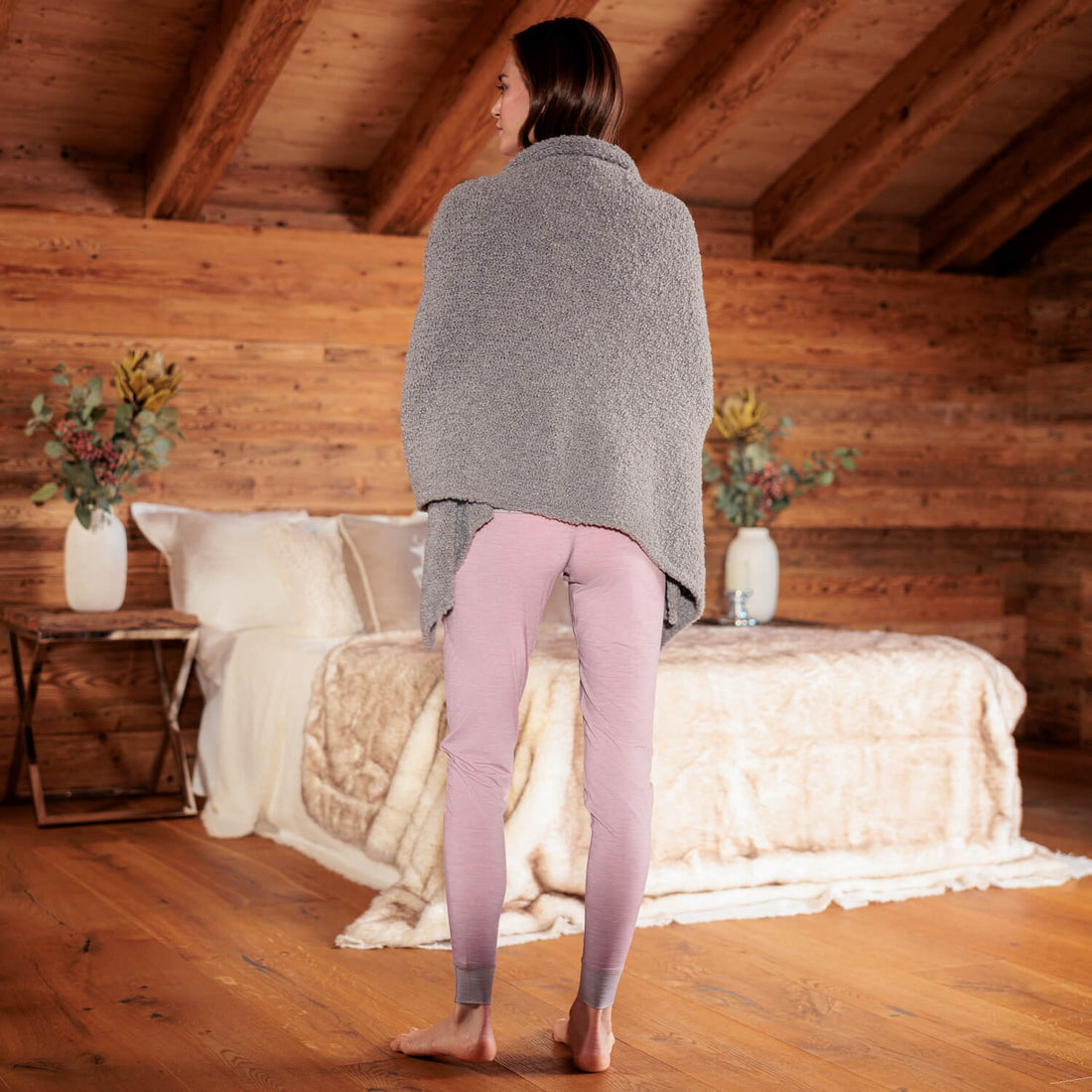 Blanket scarf || Grey