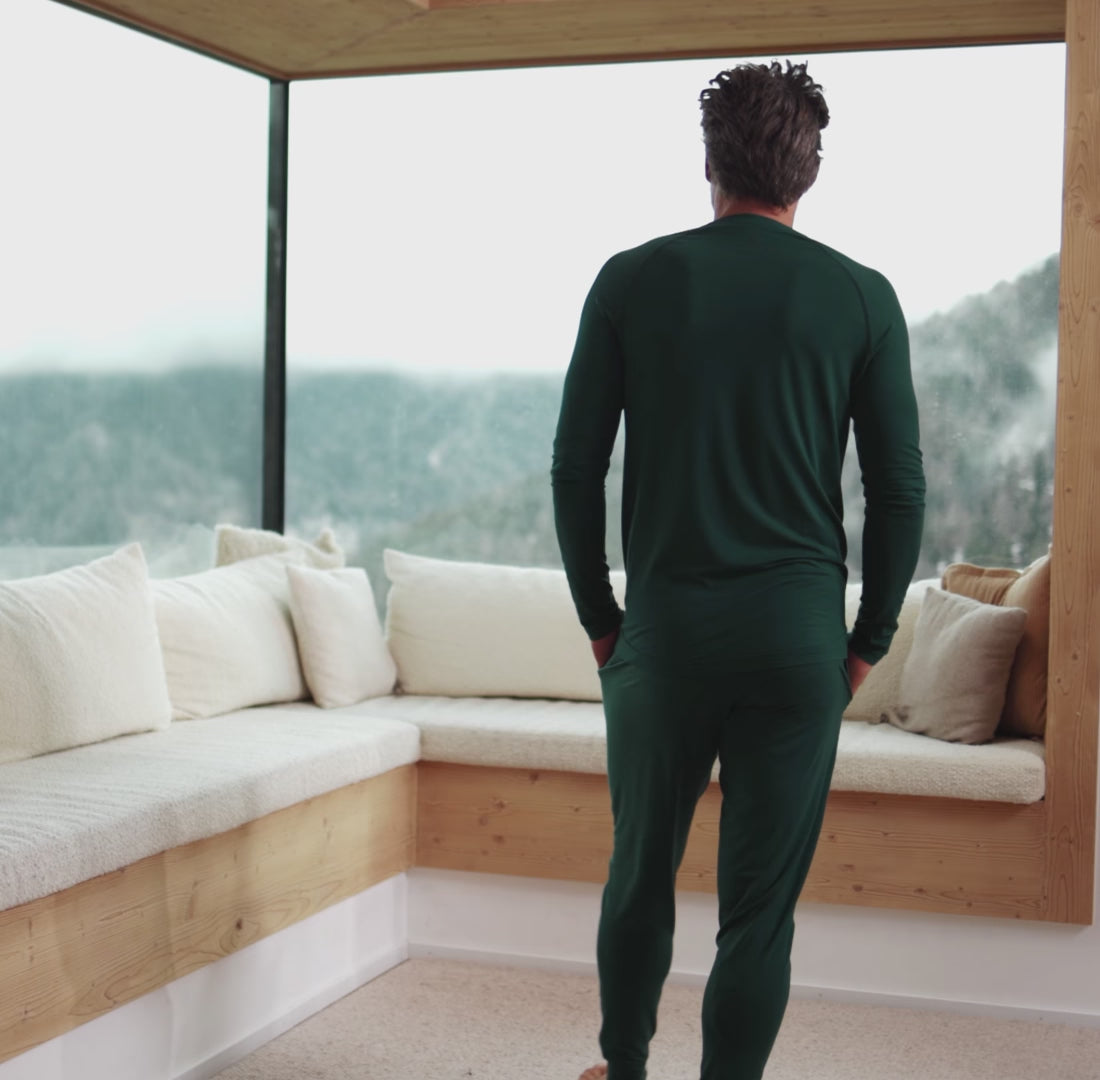 Long sleeve pajama top for men || Midnight Pine
