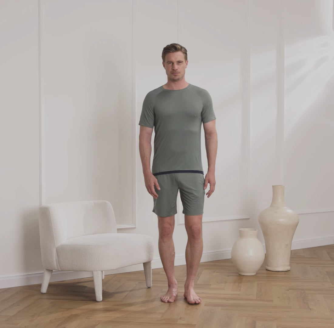 Cooling pajamas mens || Sage