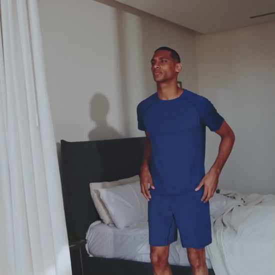 Sleep t-shirt men || Azure blue