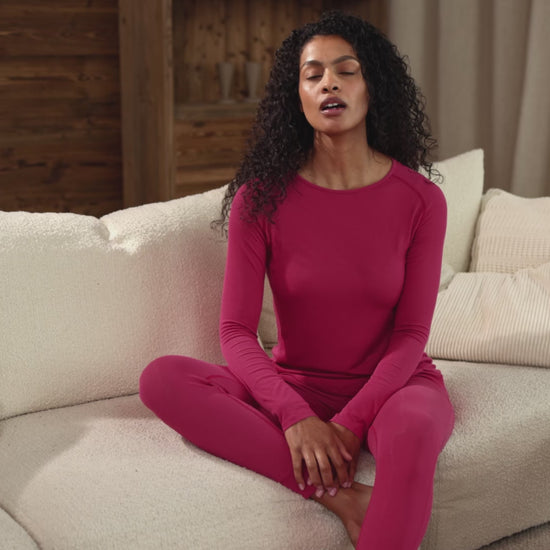 Temperature regulating pajama || Ruby Plum