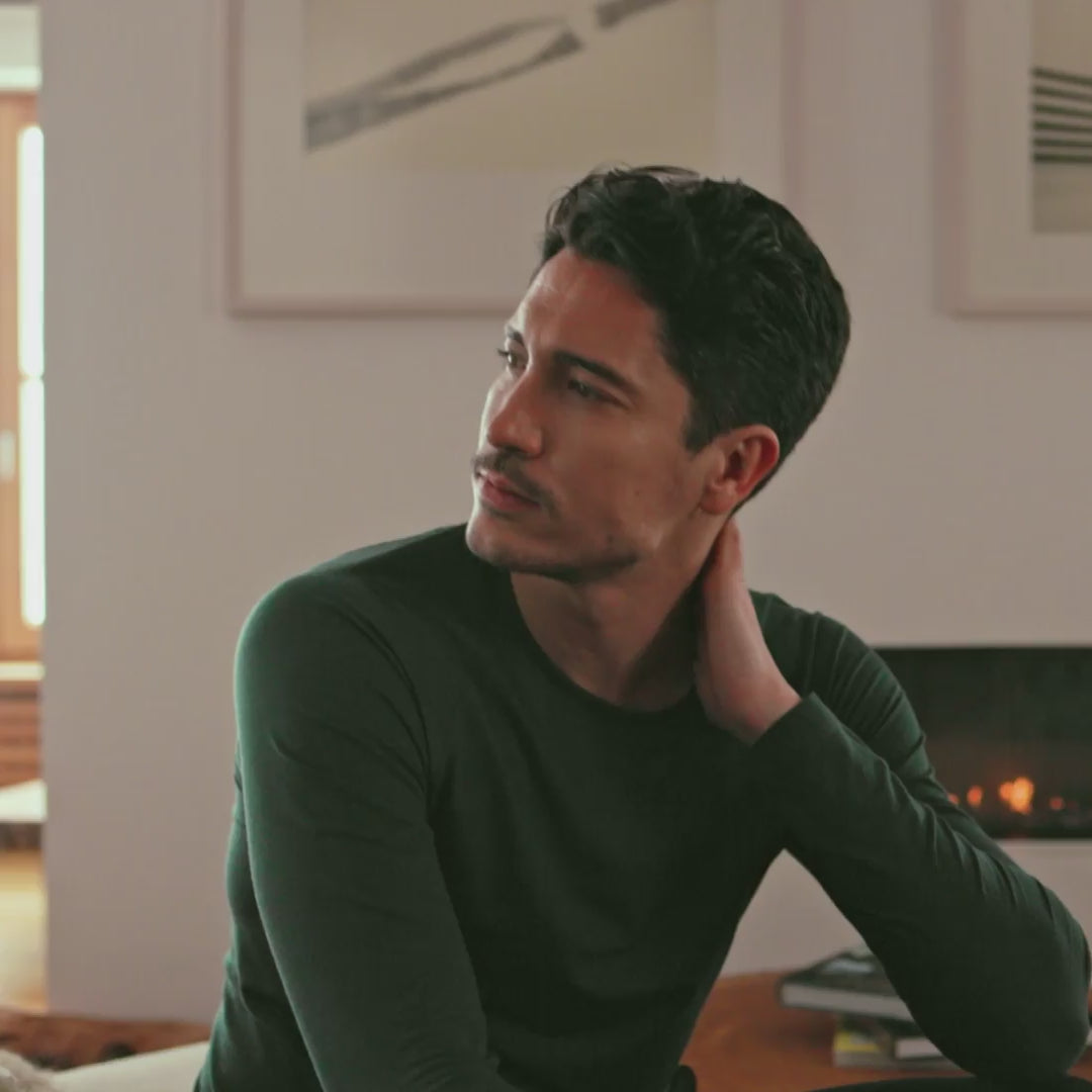 Thermal pajamas mens || Emerald