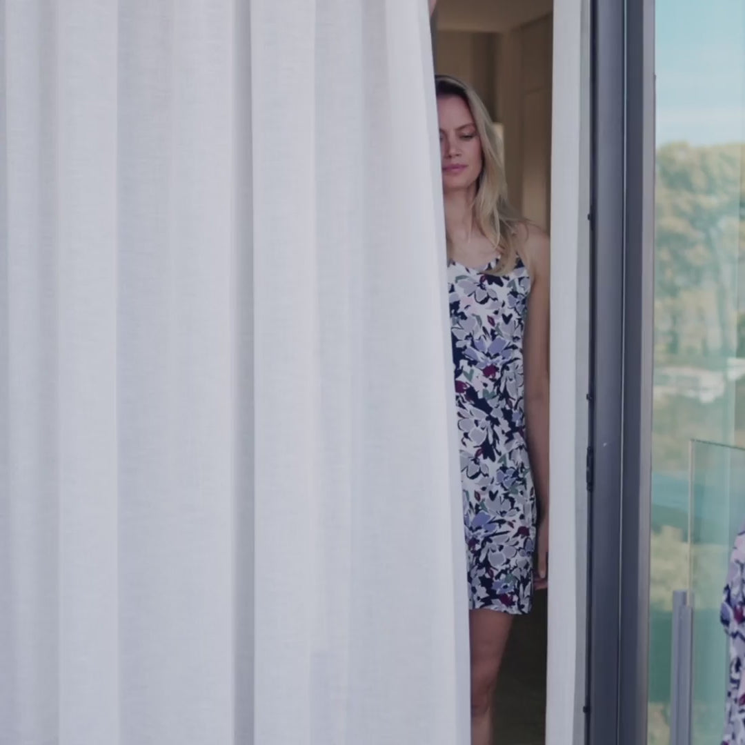 Cooling night slip dress || Spring blossom