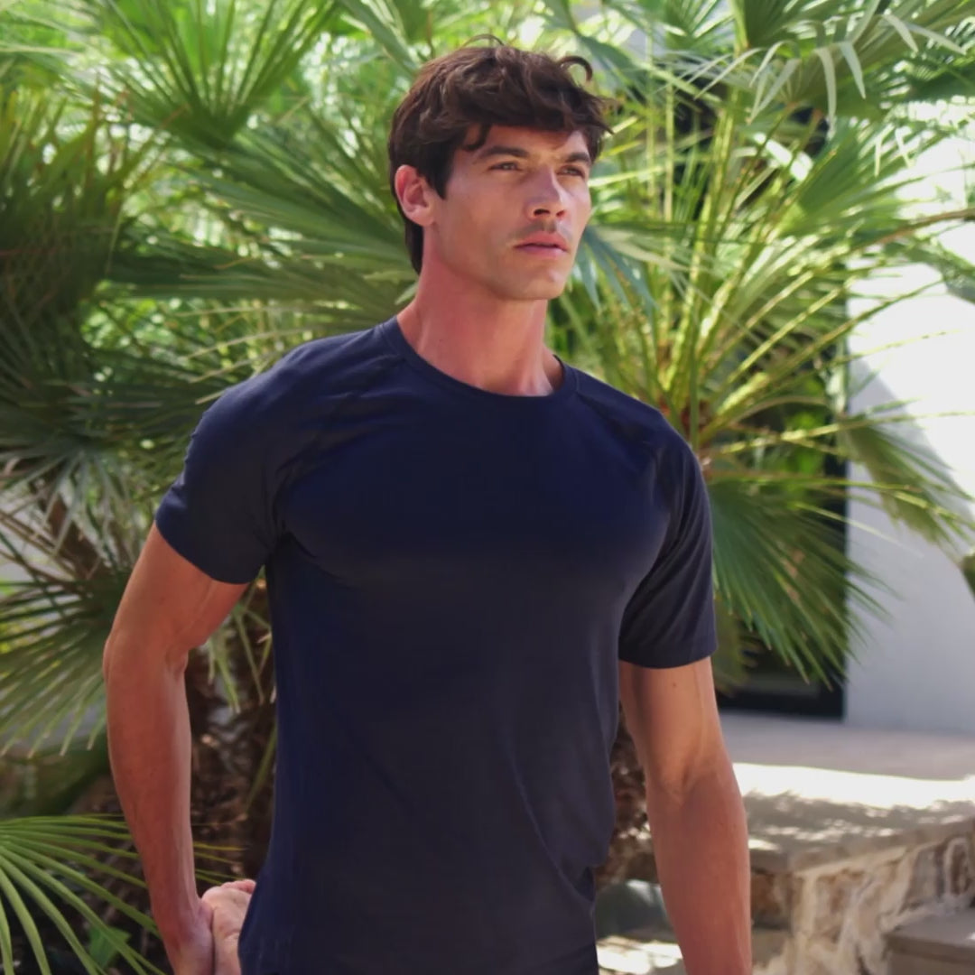 Muscle recovery sleep t-shirt || Navy