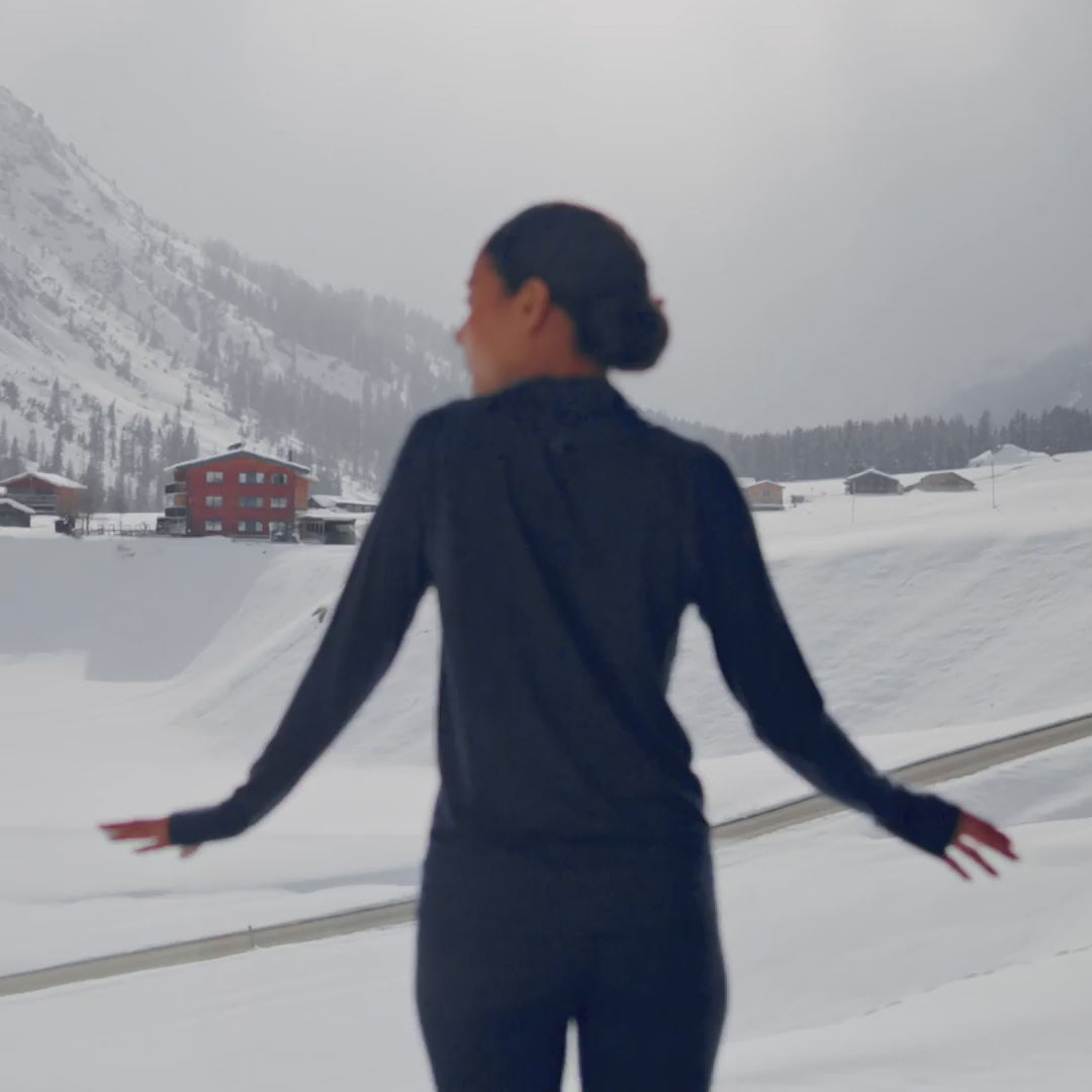 Wool pajamas womens || Winter night melange