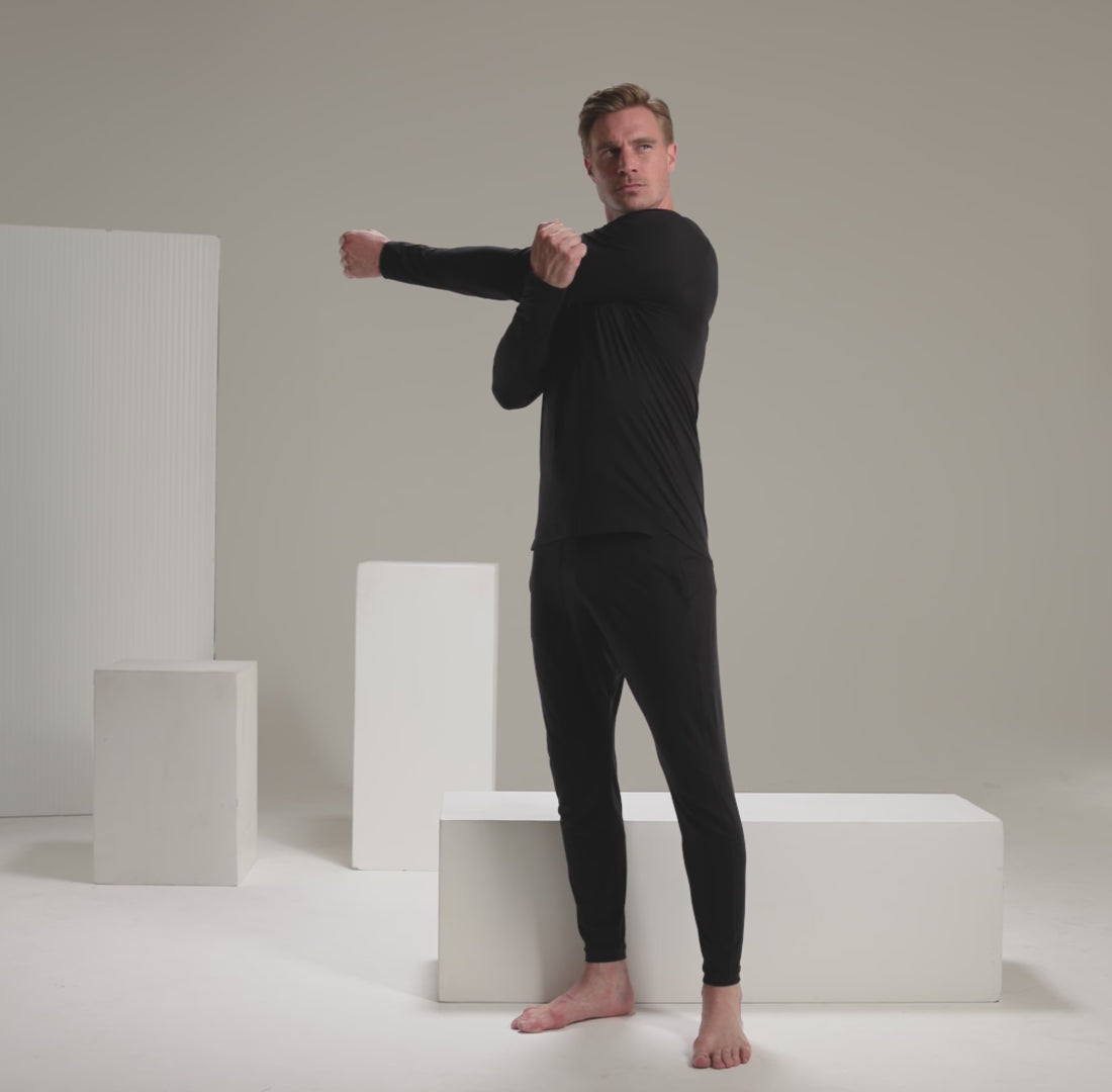 performance sleepwear for men|| Black