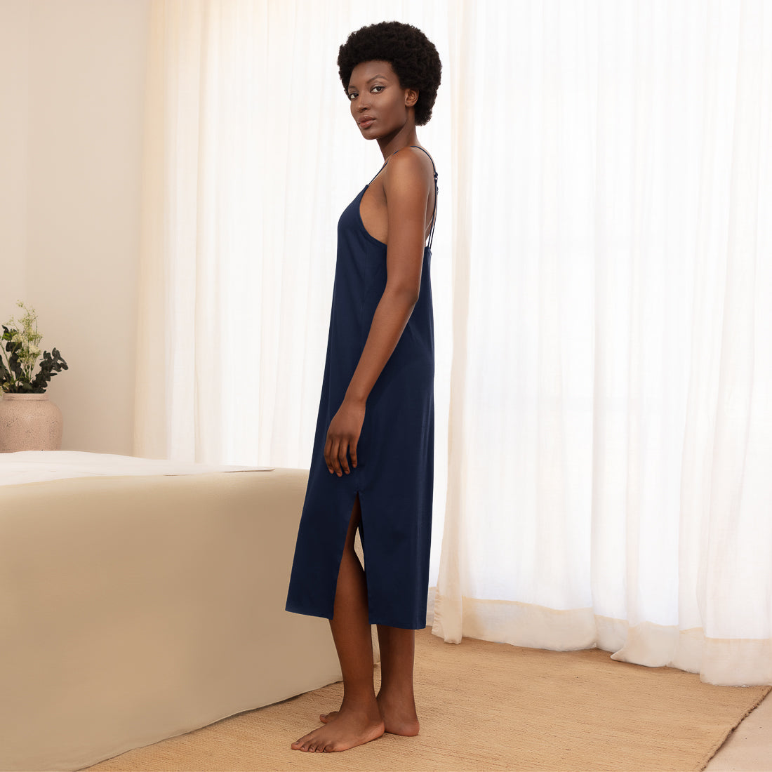 Best cooling nightgown || Navy blue