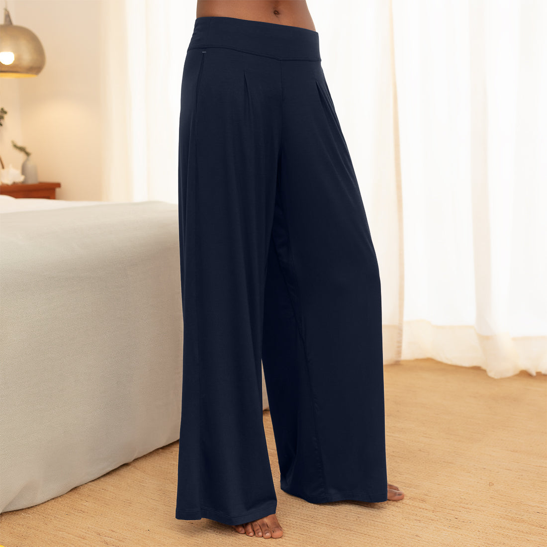 Women's cooling pajamas pants || Navy blue