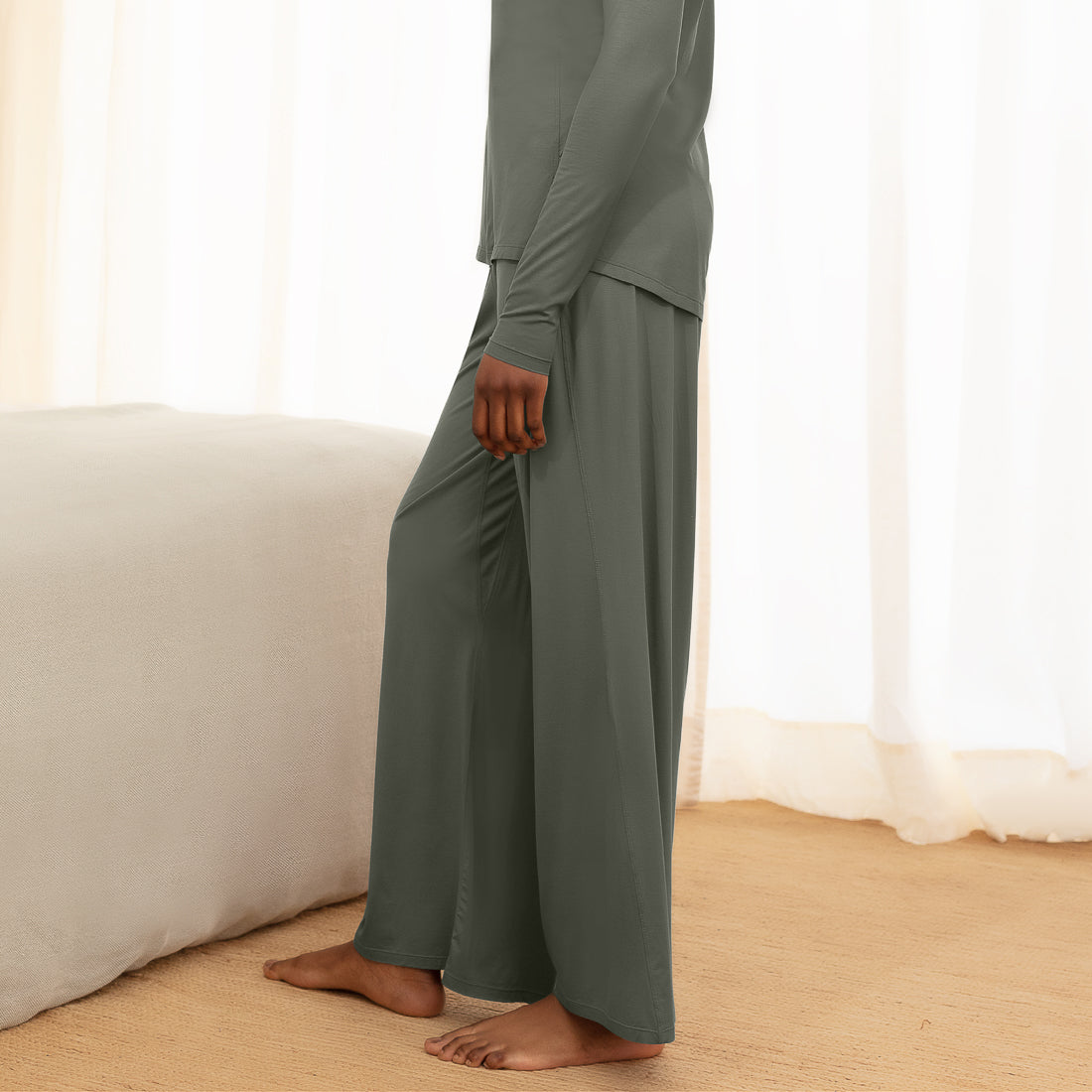 Women's cooling pajamas pants || Sage