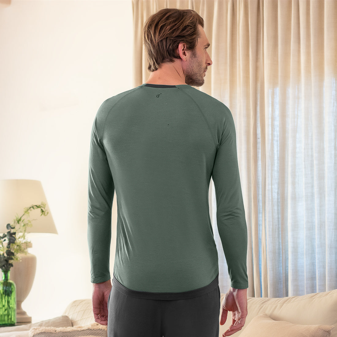 Balance long sleeves shirt men || Balsam green