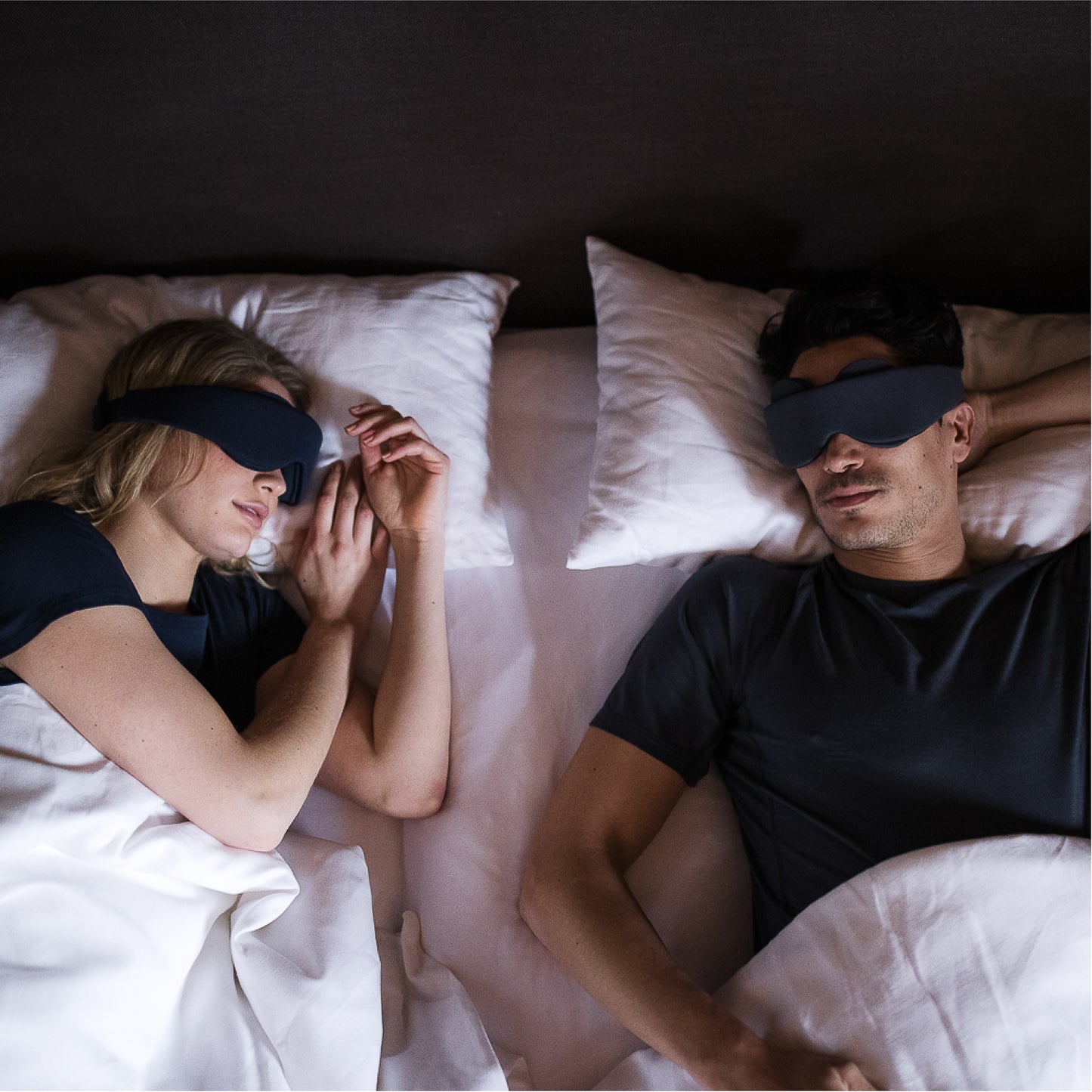 Balance blackout sleep mask couple || Midnight blue